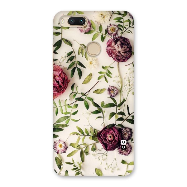 Vintage Rust Floral Back Case for Mi A1