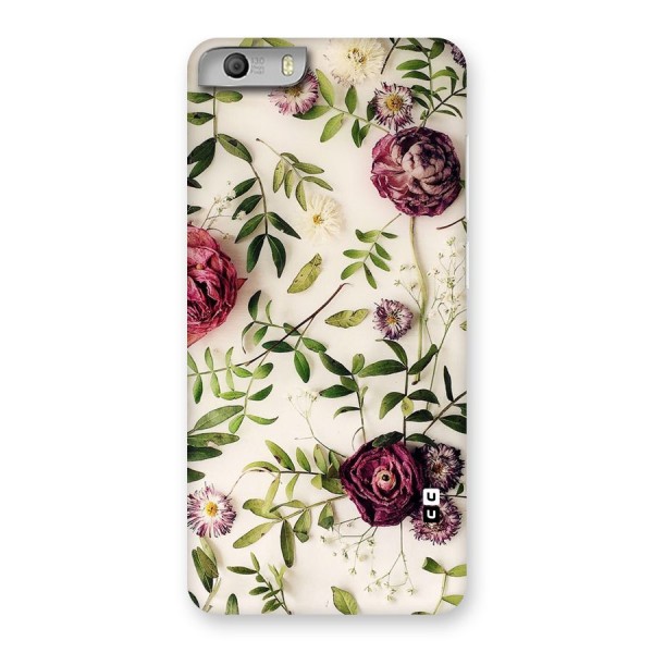Vintage Rust Floral Back Case for Micromax Canvas Knight 2
