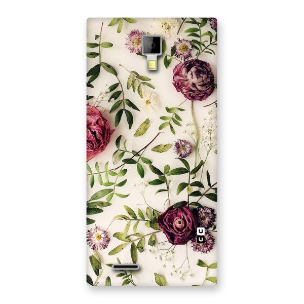Vintage Rust Floral Back Case for Micromax Canvas Xpress A99