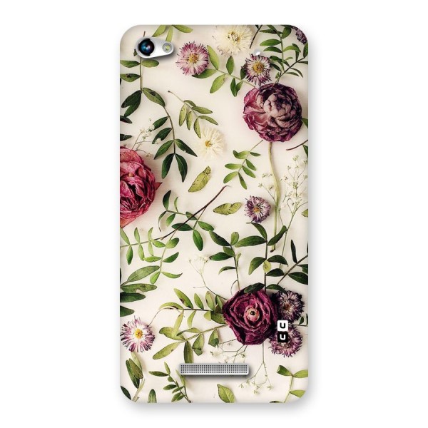 Vintage Rust Floral Back Case for Micromax Hue 2