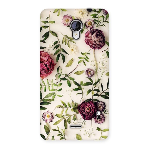 Vintage Rust Floral Back Case for Micromax Unite 2 A106