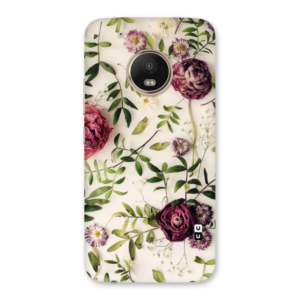 Vintage Rust Floral Back Case for Moto G5 Plus