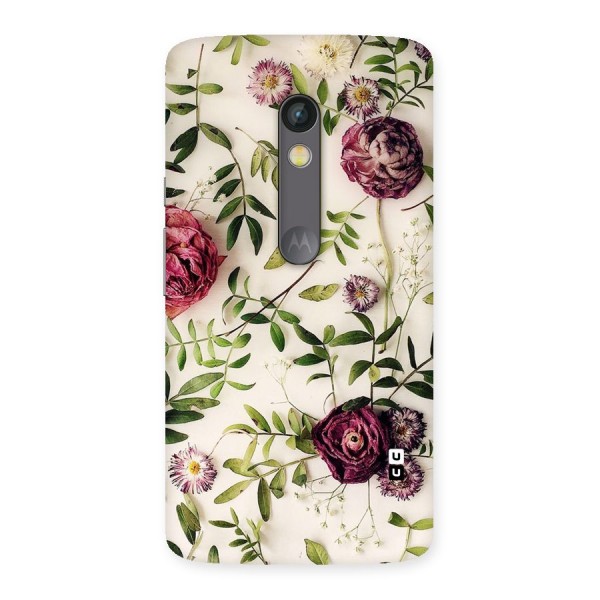 Vintage Rust Floral Back Case for Moto X Play