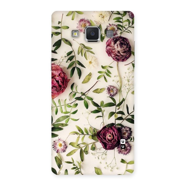 Vintage Rust Floral Back Case for Samsung Galaxy A5