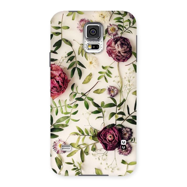 Vintage Rust Floral Back Case for Samsung Galaxy S5