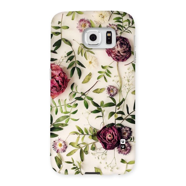 Vintage Rust Floral Back Case for Samsung Galaxy S6