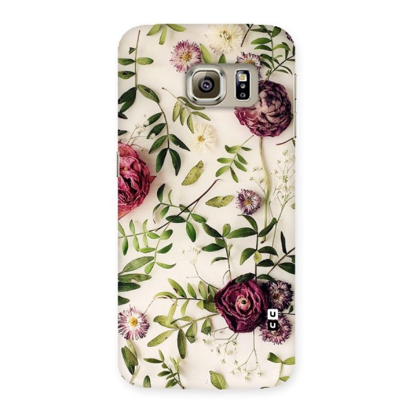 Vintage Rust Floral Back Case for Samsung Galaxy S6 Edge