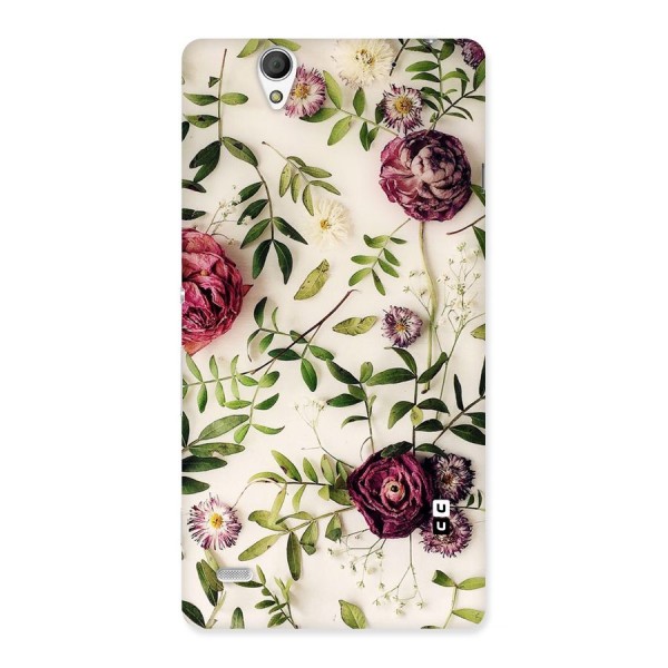 Vintage Rust Floral Back Case for Sony Xperia C4