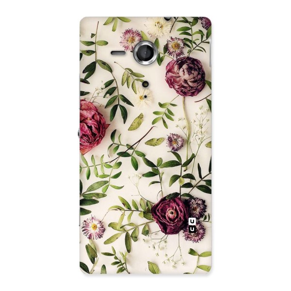 Vintage Rust Floral Back Case for Sony Xperia SP