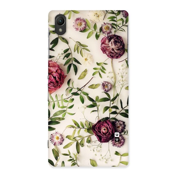 Vintage Rust Floral Back Case for Sony Xperia Z2
