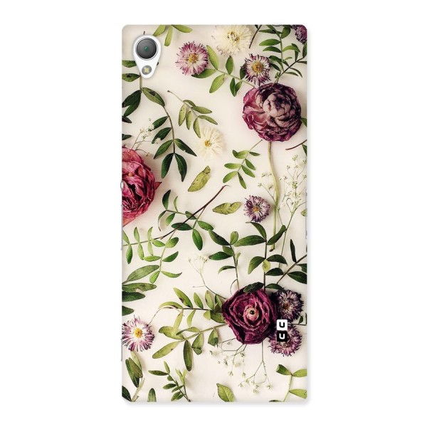 Vintage Rust Floral Back Case for Sony Xperia Z3