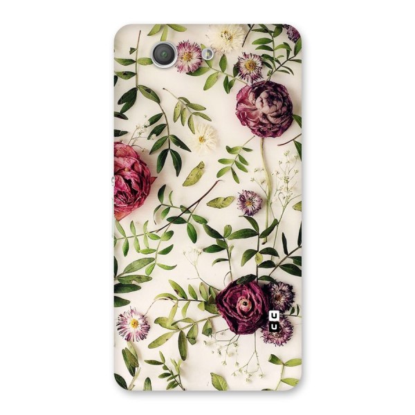 Vintage Rust Floral Back Case for Xperia Z3 Compact