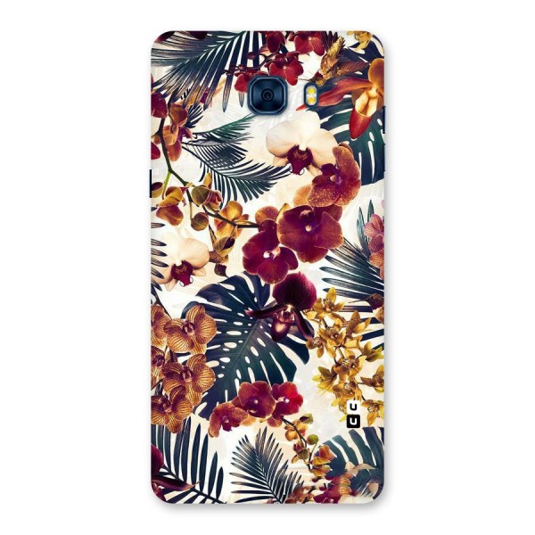 Vintage Rustic Flowers Back Case for Galaxy C7 Pro