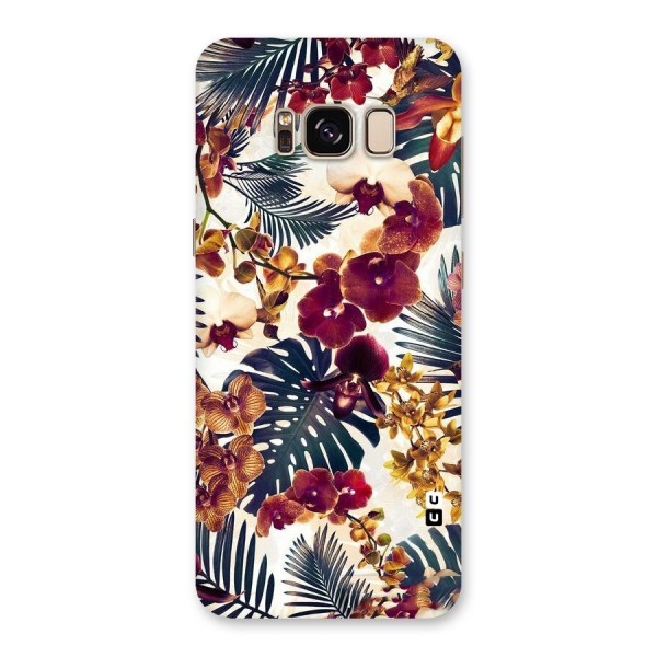 Vintage Rustic Flowers Back Case for Galaxy S8