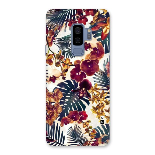 Vintage Rustic Flowers Back Case for Galaxy S9 Plus