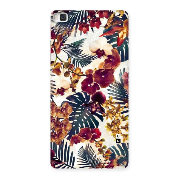 Vintage Rustic Flowers Back Case for Huawei P8