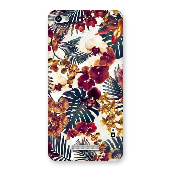 Vintage Rustic Flowers Back Case for Micromax Hue 2