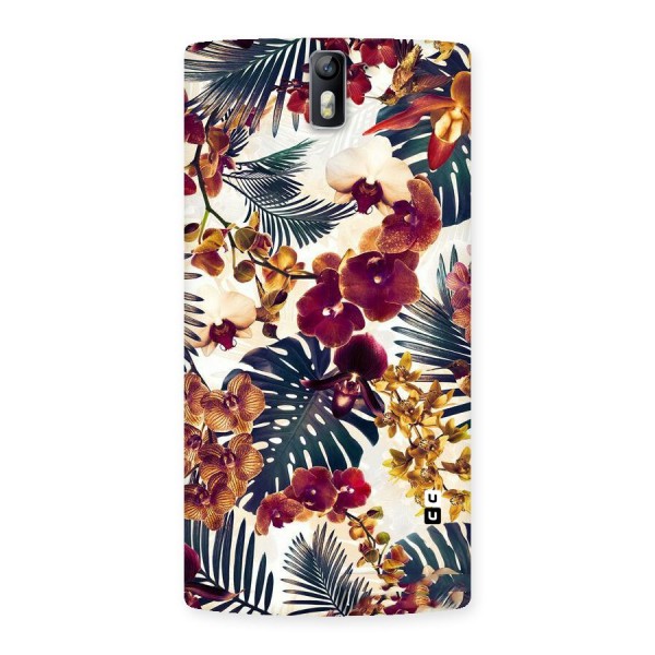 Vintage Rustic Flowers Back Case for One Plus One