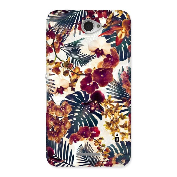 Vintage Rustic Flowers Back Case for Sony Xperia E4