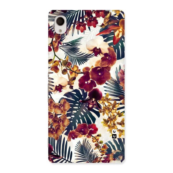 Vintage Rustic Flowers Back Case for Sony Xperia M4