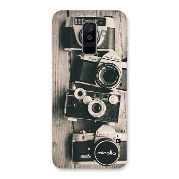 Vintage Style Shutter Back Case for Galaxy A6 Plus