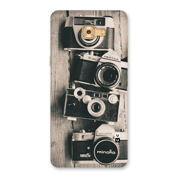 Vintage Style Shutter Back Case for Galaxy C9 Pro