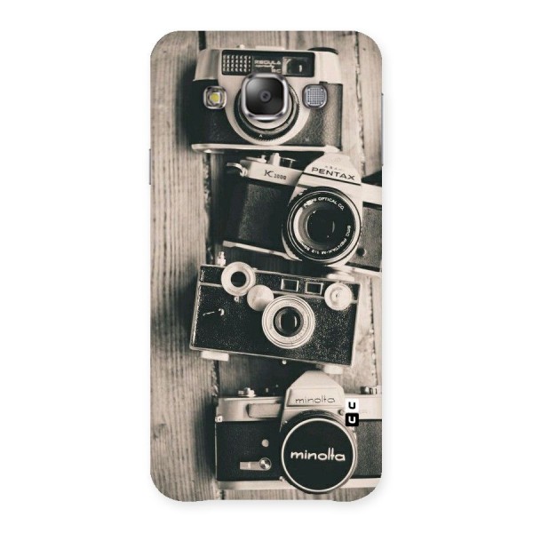 Vintage Style Shutter Back Case for Galaxy E7