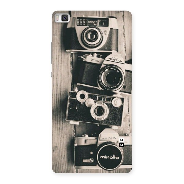 Vintage Style Shutter Back Case for Huawei P8