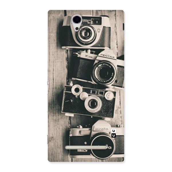 Vintage Style Shutter Back Case for Sony Xperia C3