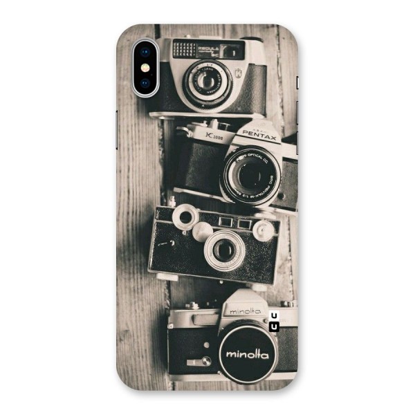 Vintage Style Shutter Back Case for iPhone X