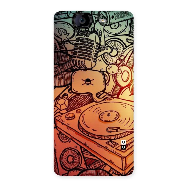 Vinyl Design Back Case for Canvas Knight A350