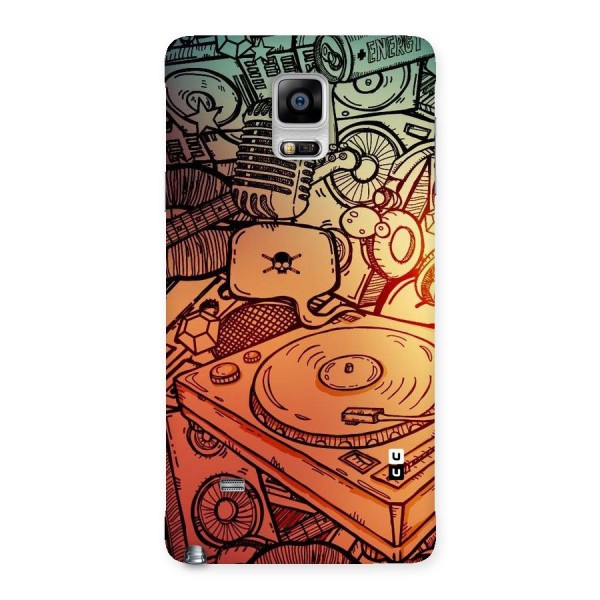 Vinyl Design Back Case for Galaxy Note 4