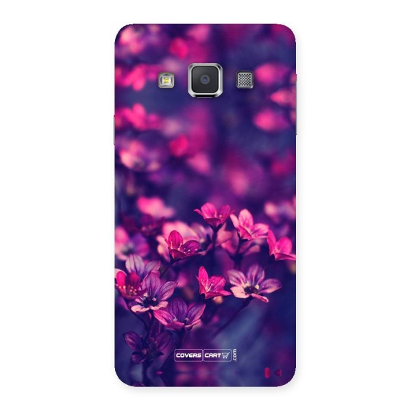 Violet Floral Back Case for Galaxy A3