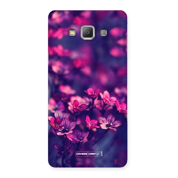 Violet Floral Back Case for Galaxy A7