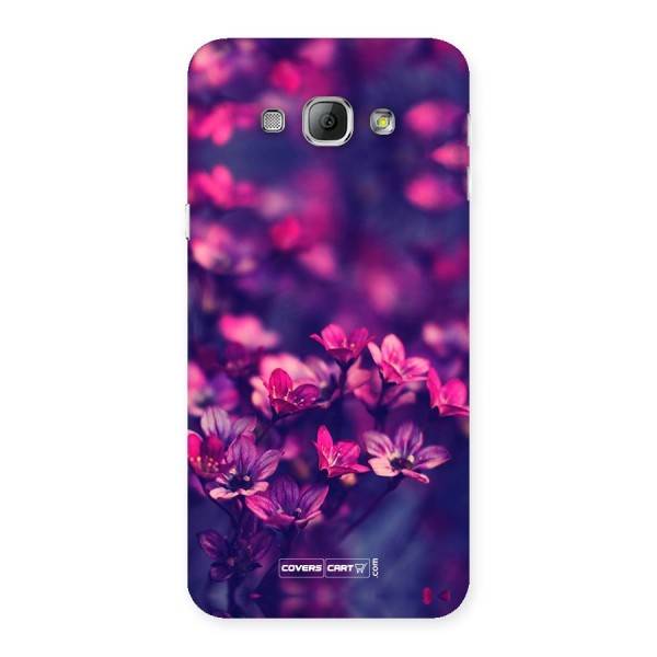 Violet Floral Back Case for Galaxy A8