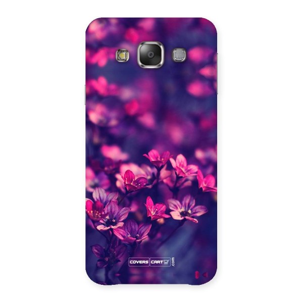 Violet Floral Back Case for Galaxy E7