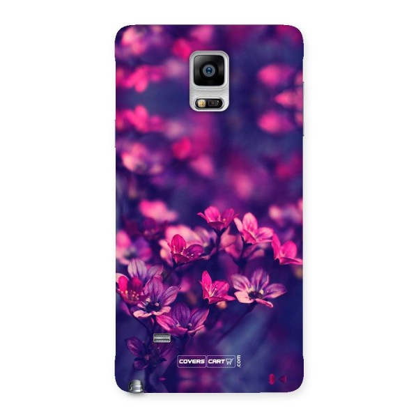Violet Floral Back Case for Galaxy Note 4