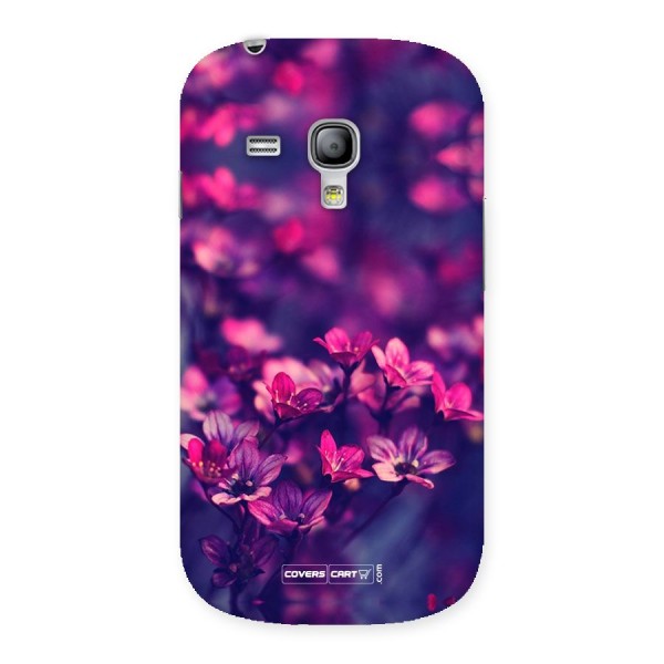 Violet Floral Back Case for Galaxy S3 Mini