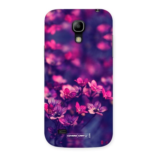 Violet Floral Back Case for Galaxy S4 Mini