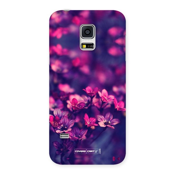 Violet Floral Back Case for Galaxy S5 Mini
