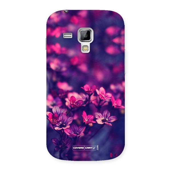 Violet Floral Back Case for Galaxy S Duos