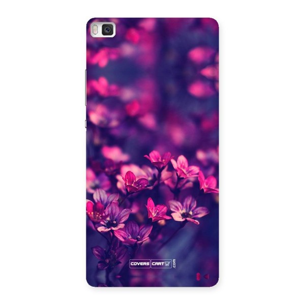 Violet Floral Back Case for Huawei P8