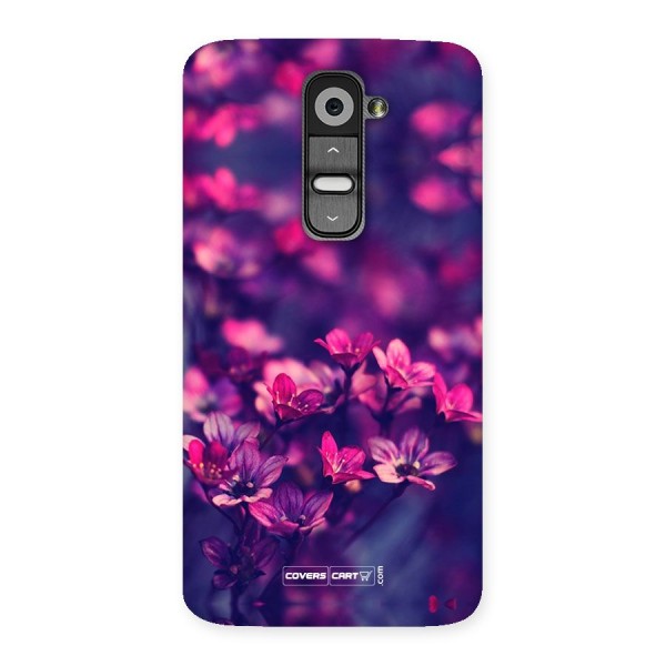 Violet Floral Back Case for LG G2