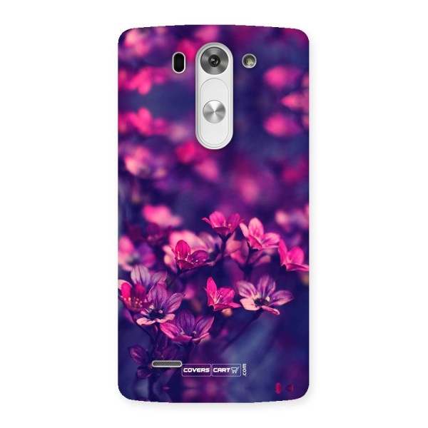 Violet Floral Back Case for LG G3 Beat