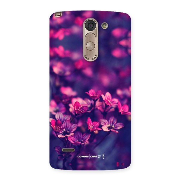 Violet Floral Back Case for LG G3 Stylus