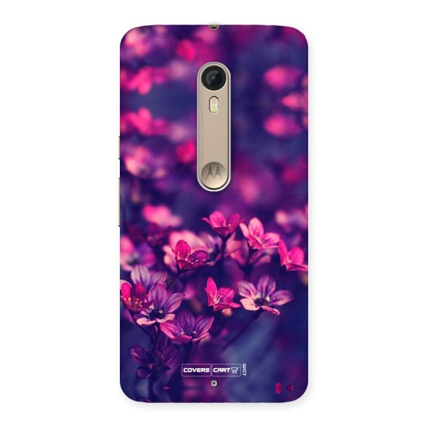 Violet Floral Back Case for Motorola Moto X Style