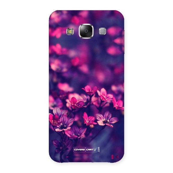 Violet Floral Back Case for Samsung Galaxy E5