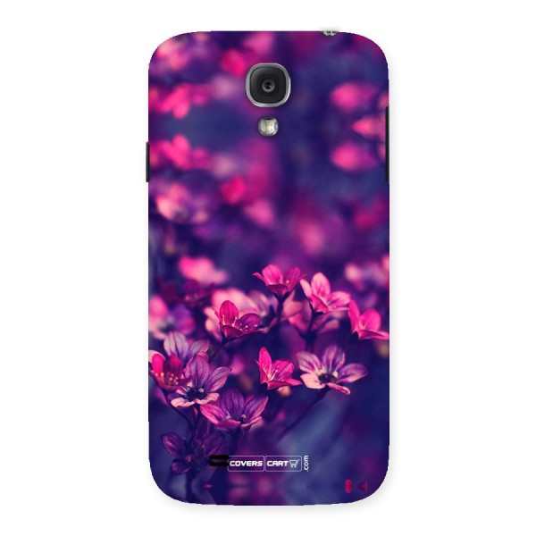 Violet Floral Back Case for Samsung Galaxy S4
