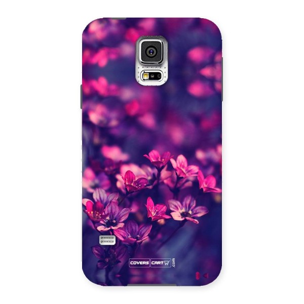 Violet Floral Back Case for Samsung Galaxy S5