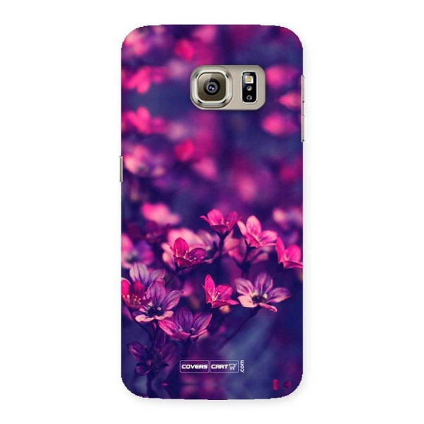 Violet Floral Back Case for Samsung Galaxy S6 Edge